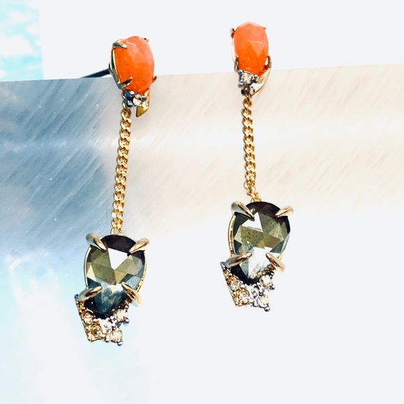 Alexis Bittar Drop Post Gemstone Crystal Earrings - Picture 5 of 12